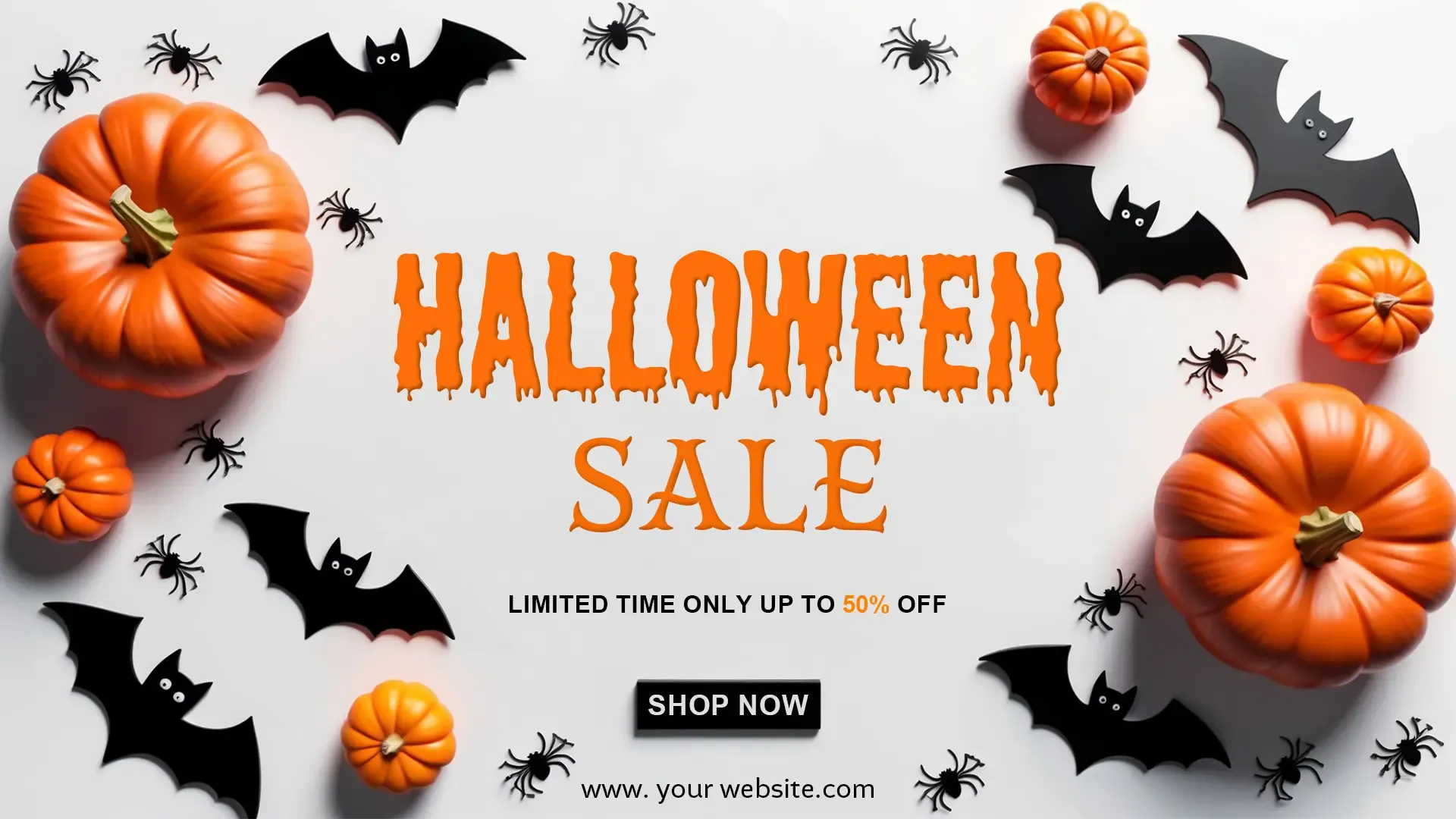 Exclusive Halloween Discount Ad Banner